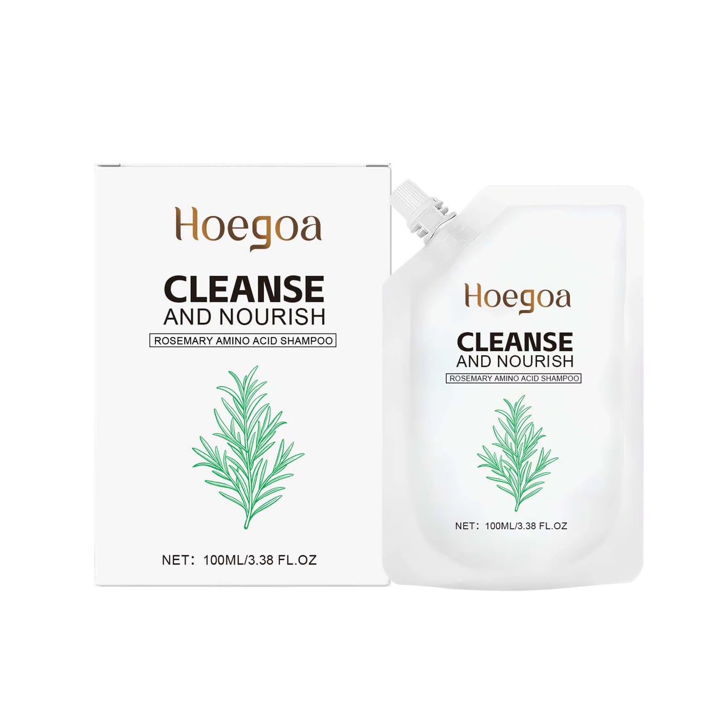Rosemary Shampoo Thickening Regrowth Strengthening Shampoo Deep Nourishing Scalp Cleaning Remove Dandruff Fluffy Dry Damage Care