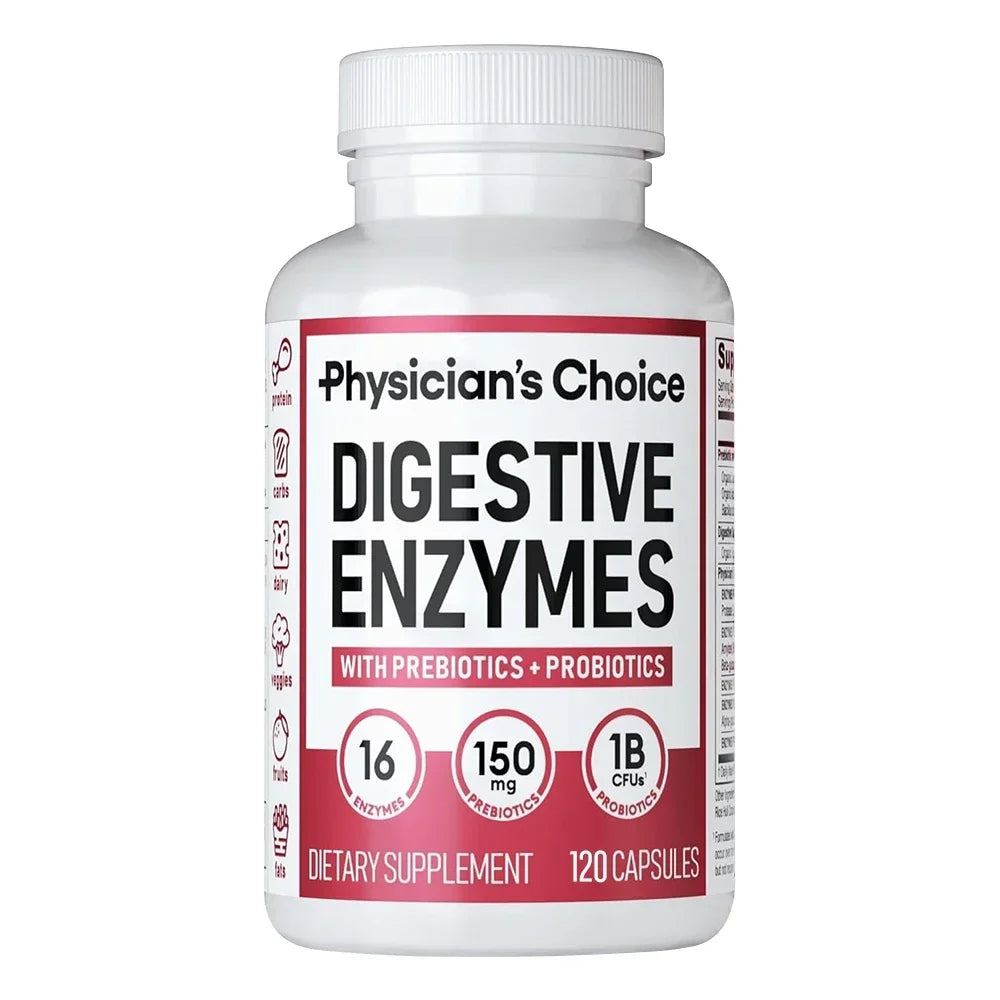 Organic Digestive Enzyme Supplement - Promotes Nutrient Absorption, Digestion and Intestinal Health for Adults Men and Women