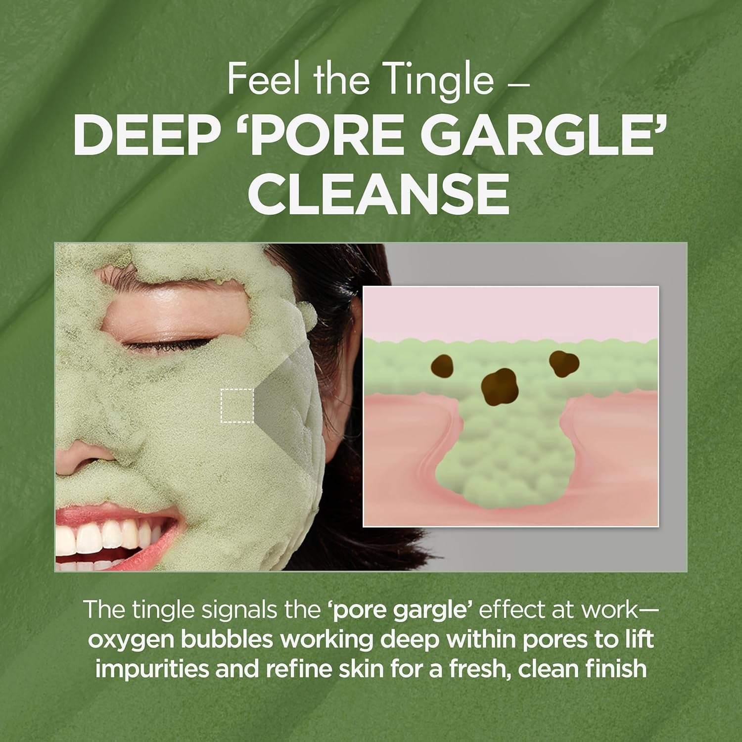 Holy Basil Bubble Deep Mask – Holy Basil & Carbonated Water for Cleansing Pores & Blackheads, Korean Clay to Bubble Wash-Off Pack (90G / 3.17 Oz)