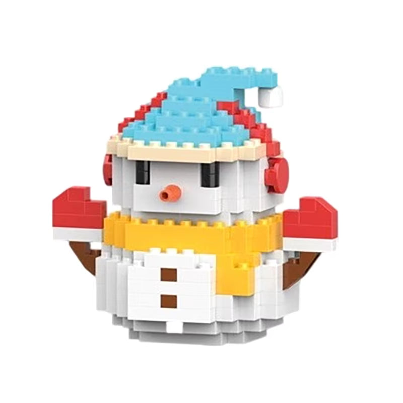Christmas Gifts Micro Building Block Series Santa Claus Reindeer Puzzle Assembling Bricks Table Decoration Toys Children Kids