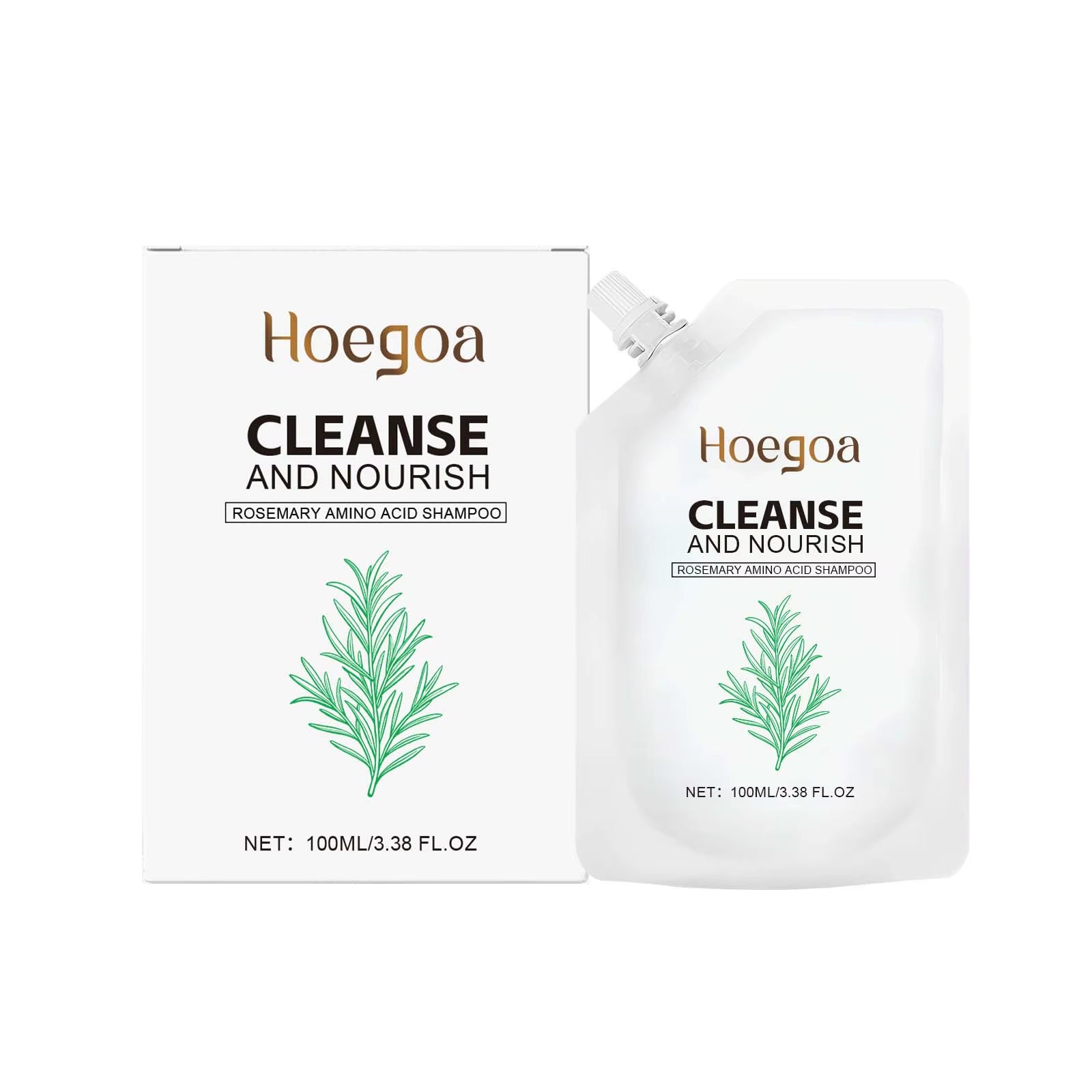 Rosemary Shampoo Thickening Regrowth Strengthening Shampoo Deep Nourishing Scalp Cleaning Remove Dandruff Fluffy Dry Damage Care