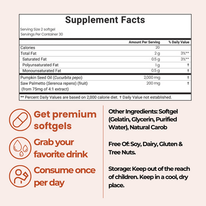 Luvola Pumpkin Seed Oil Capsules
