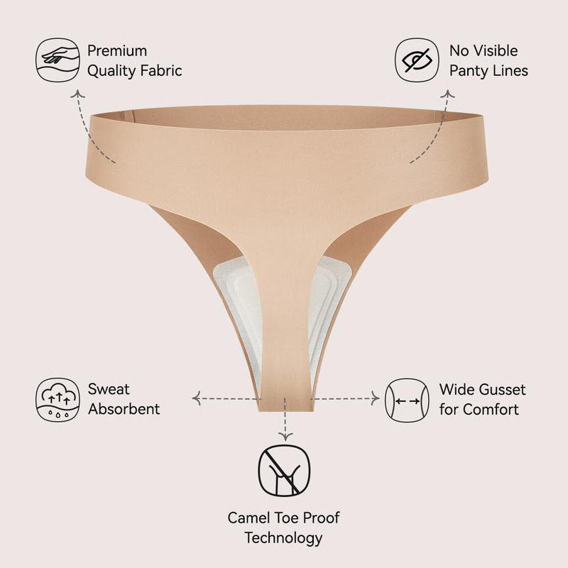 Luvola NudaFit™ - Seamless Camel Toe Cover Thongs