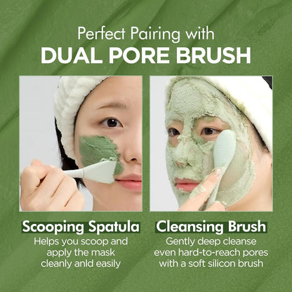 Holy Basil Bubble Deep Mask – Holy Basil & Carbonated Water for Cleansing Pores & Blackheads, Korean Clay to Bubble Wash-Off Pack (90G / 3.17 Oz)