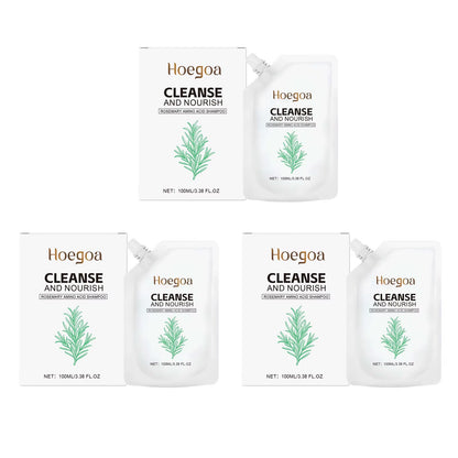 Rosemary Shampoo Thickening Regrowth Strengthening Shampoo Deep Nourishing Scalp Cleaning Remove Dandruff Fluffy Dry Damage Care