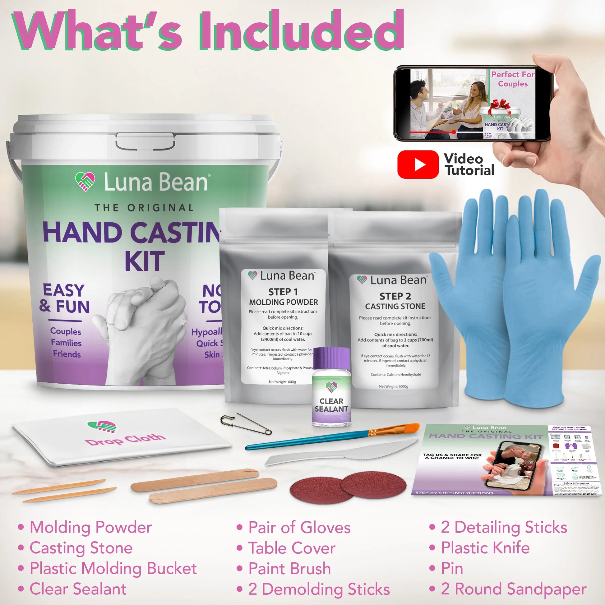 Luna Bean - the Original Hand Casting Kit